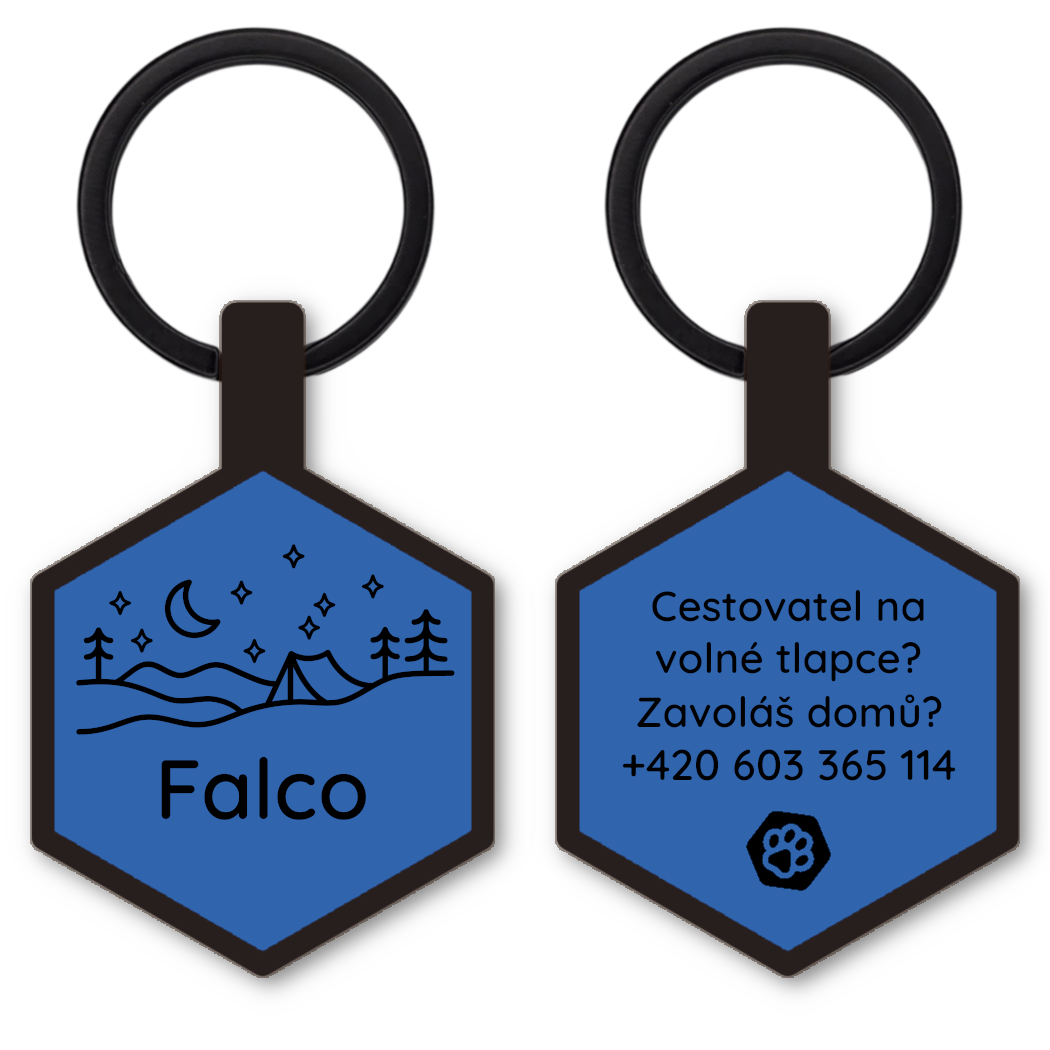Woofit Tag Starry Night