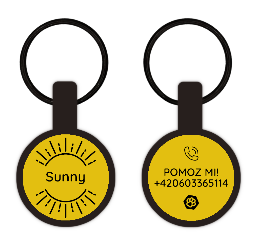 Woofit Tag Mini Sunshine